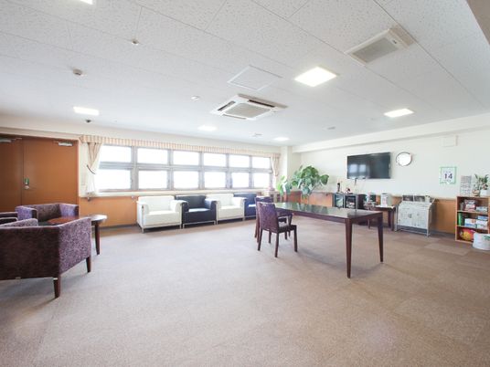 快適な室内の共有スペース