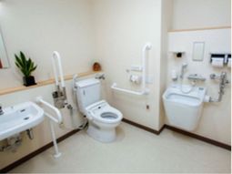 バリアフリーのトイレ設備