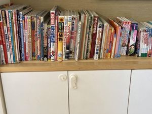 本棚のある廊下  