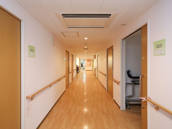 安全な廊下の様子