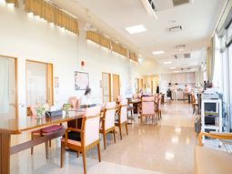 明るい食堂の風景