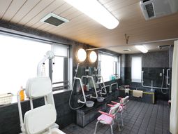 清潔な浴室設備