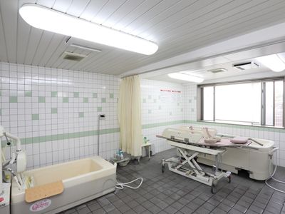 清潔感のある浴室施設