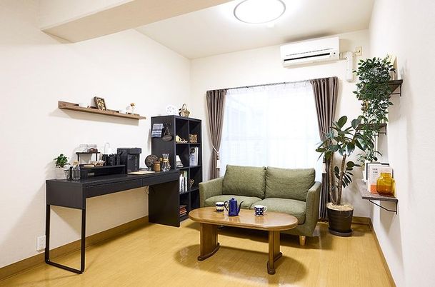 リラックスできる共有スペース