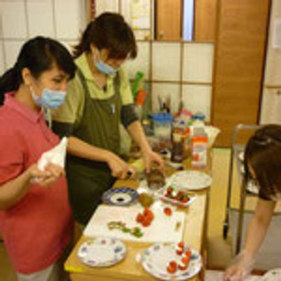 調理作業の様子
