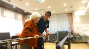 歩行訓練の様子