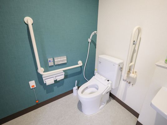 手すり付きトイレ  