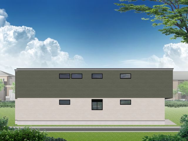 施設の外観です 外観   すっきりした外観で、上階の細長い窓が印象的です。周囲に緑があり、落ち着いた雰囲気です。