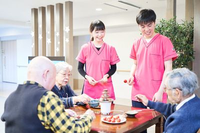 温かい交流の一場面
