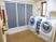「グループホームあさひ別荘」の洗濯室。館内に洗濯スペースを設けている。