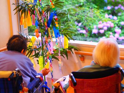 自然光が豊かなラウンジ