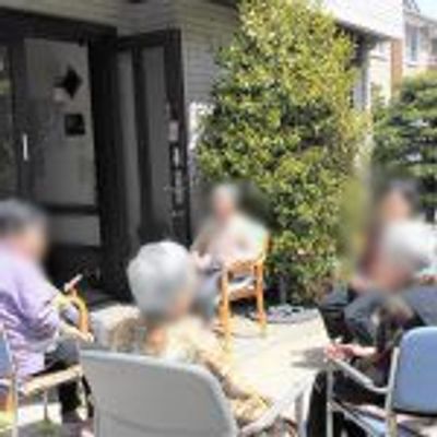 リラックスできる中庭