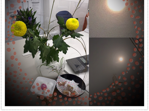 花と照明の受付  