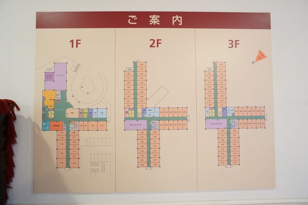 施設案内掲示板の図面