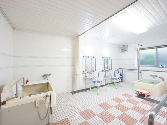 清潔な浴室設備