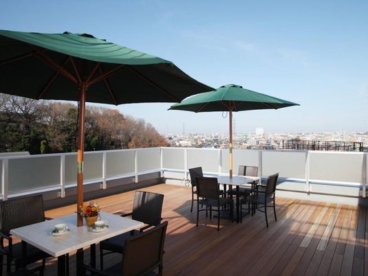 開放的なテラス空間