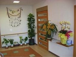 明るいエントランス風景