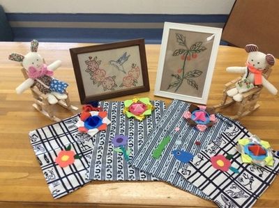 手作り作品の展示