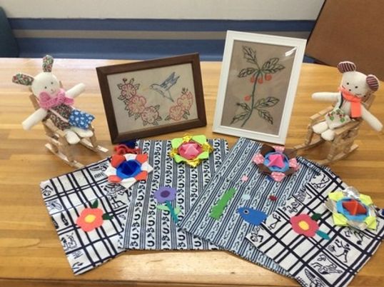 手作り作品の展示