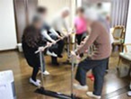 訓練風景の室内