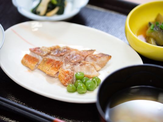 和風の健康的な食事