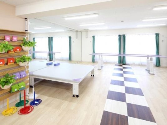 明るい機能訓練室