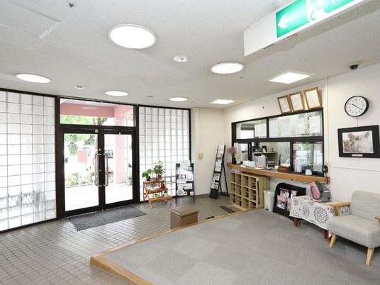 明るいエントランスの様子