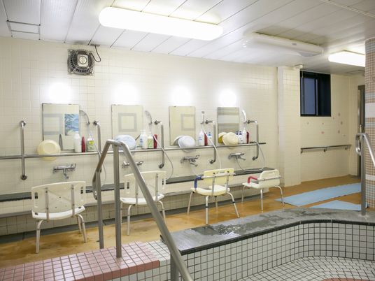 清潔な浴室設備