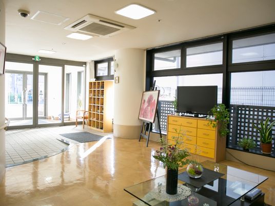 明るいエントランス