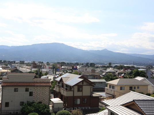 山並みの見える風景