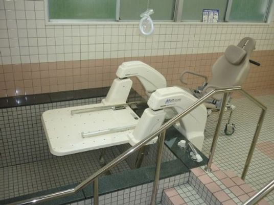 バリアフリー対応の浴室