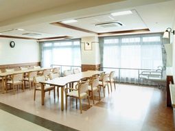 ゆったりできる食堂空間