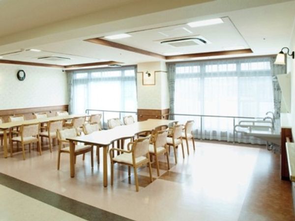 ゆったりできる食堂空間