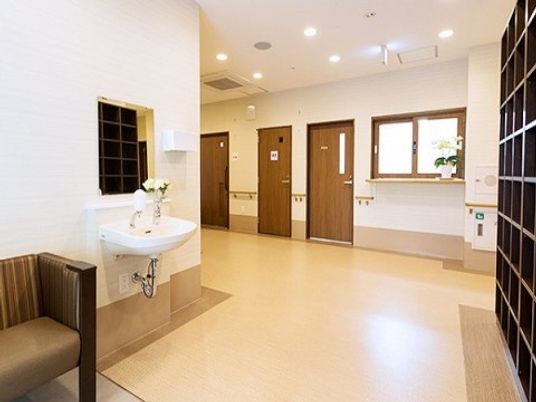 清潔な廊下の一角