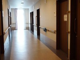 廊下の明るい風景