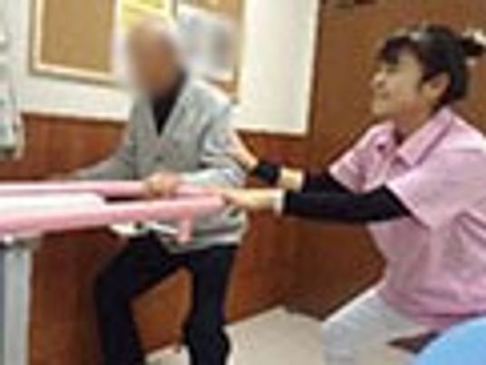 訓練を支援する様子