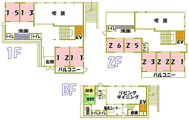 各階の間取り図