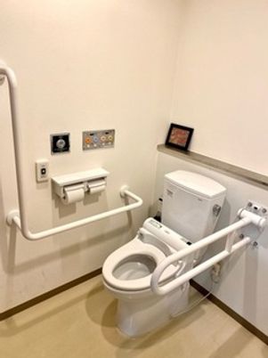 安全設備が整ったトイレ
