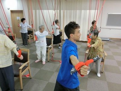 明るい機能訓練室