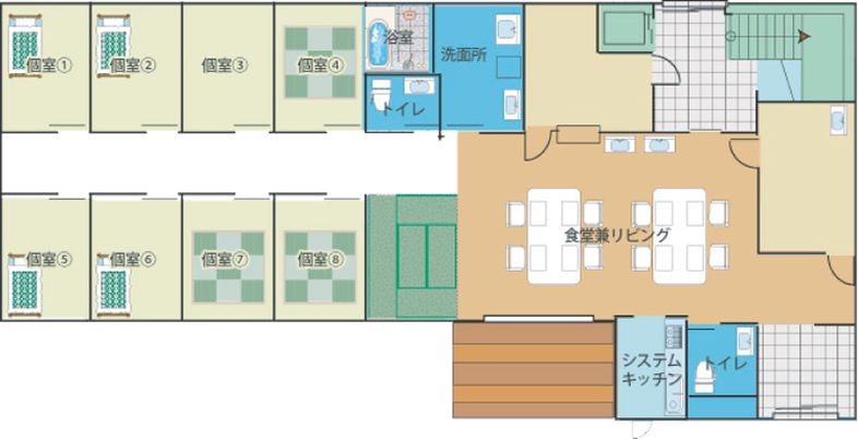 自然光が心地よいリビング