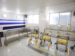 清潔な浴室の一角