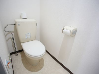 清潔なトイレの一角