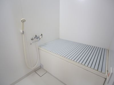清潔な浴室の一角