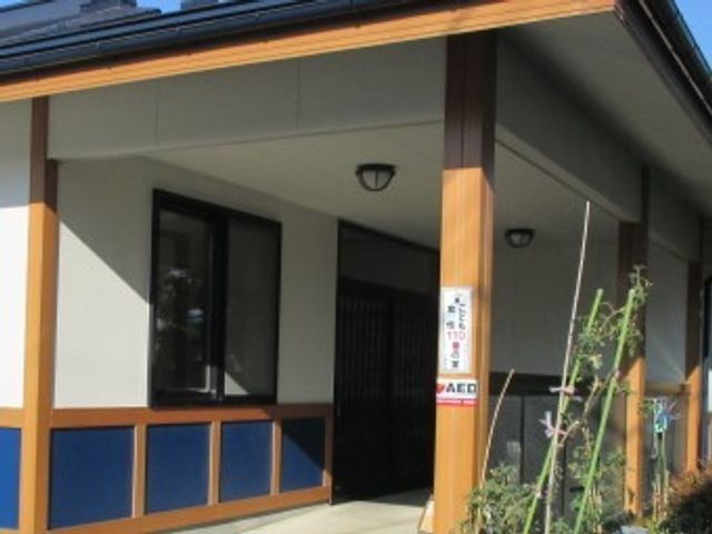 温かみのあるエントランス