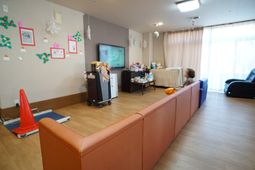 多目的スペースでの憩い