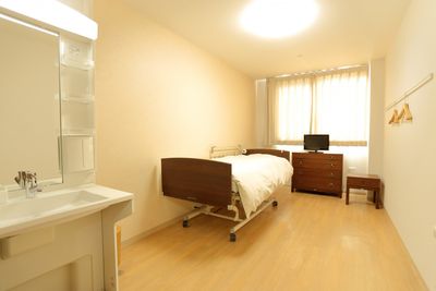 ベッドのある居室