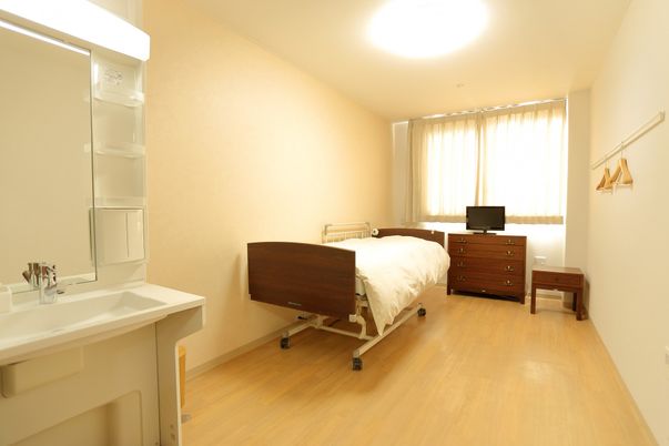 ベッドのある居室