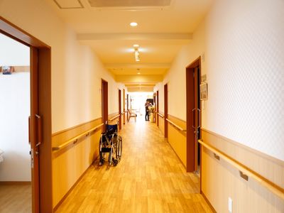 温かみのある廊下