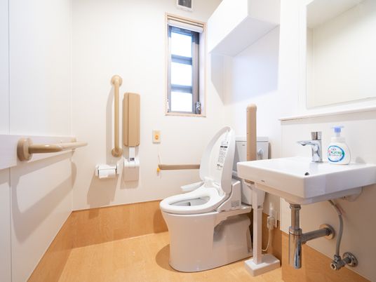 手すり付きトイレ空間