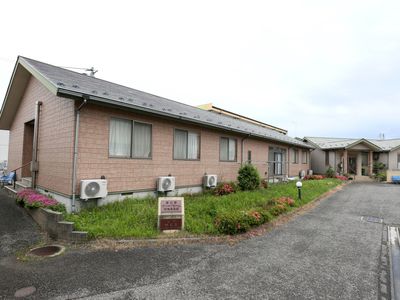 施設の一角の外観